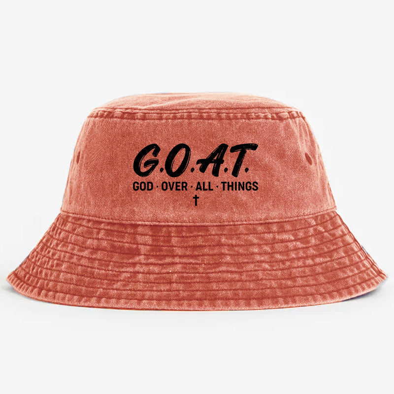 G.O.A.T.  God Over All Things Bucket Hat
