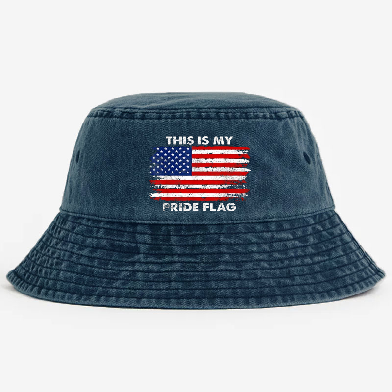 This Is My Pride Flag USA Flag Print Bucket Hat