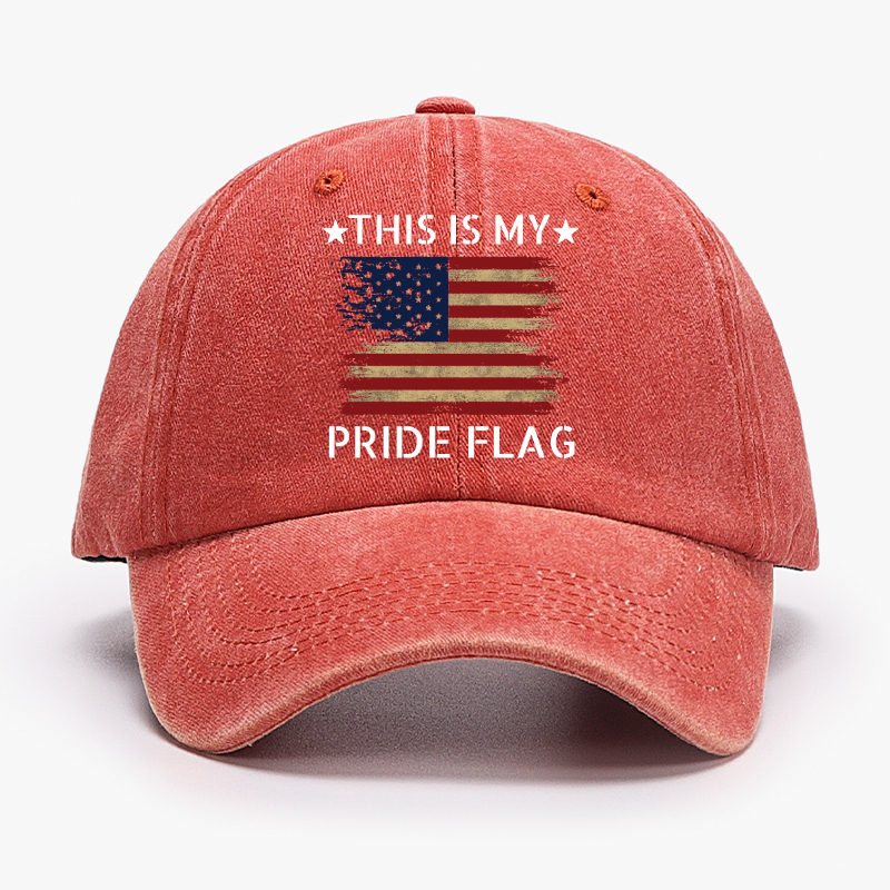 American Flag This Is My Pride Flag Hat