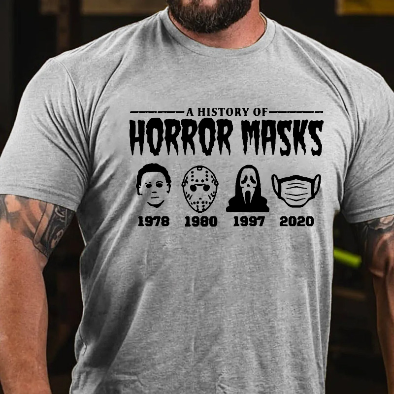 A History Of Horror Masks T-shirt