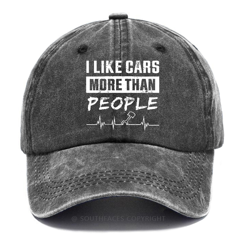 I Like Cars More Than People Hat