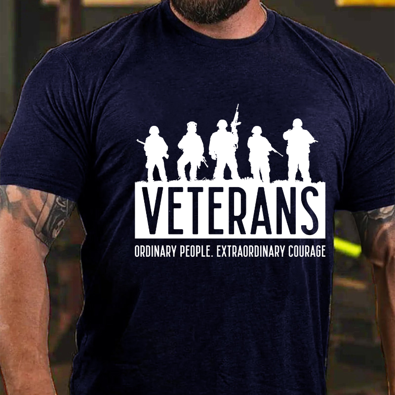 Veterans Ordinary People. Extraordinary Courage T-shirt