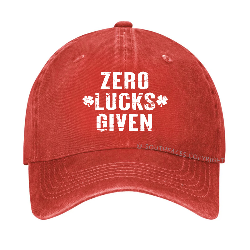 Zero Lucks Given Funny St. Patrick's Day Hat