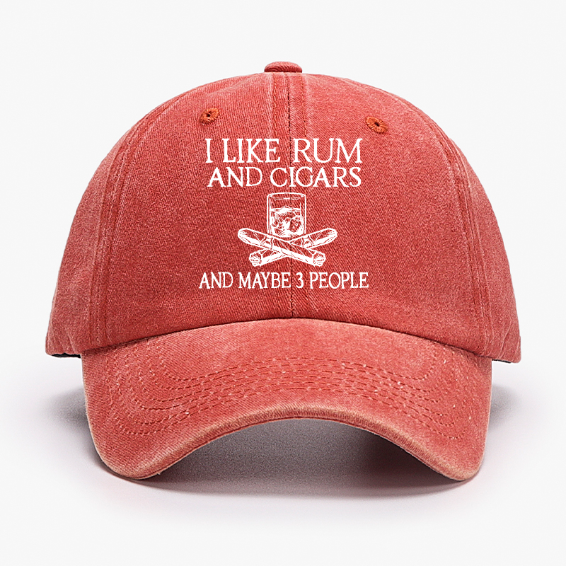 I Like Rum And Cigars And Maybe 3 People Hat