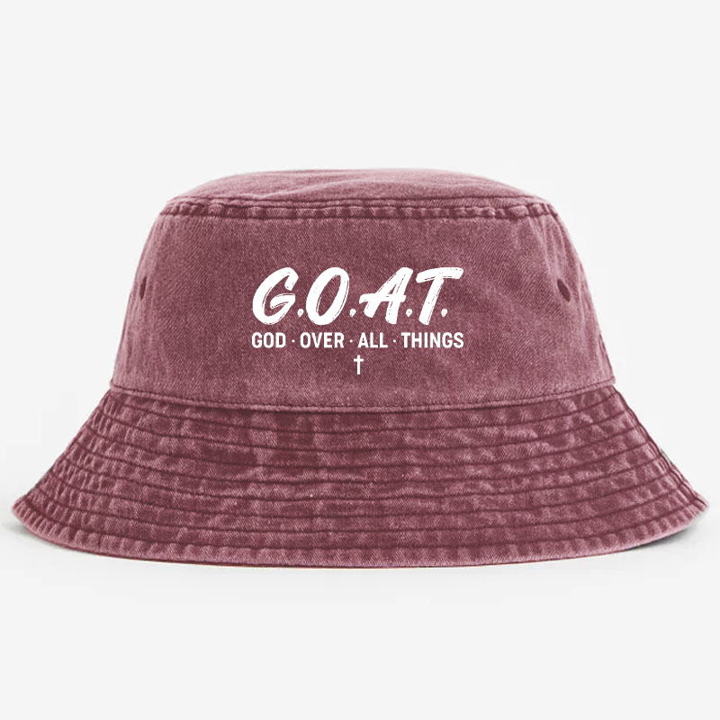 G.O.A.T.  God Over All Things Bucket Hat