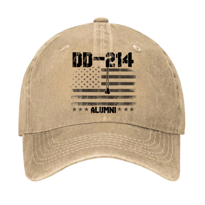 Patriotic Dd-214 Alumni Military Veteran Hat