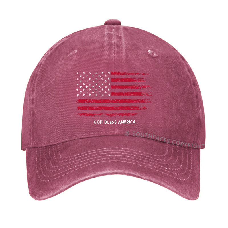 USA Flag God Bless America Hat