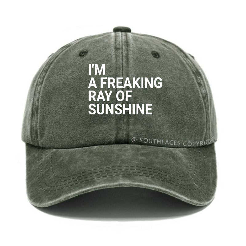 I'm A Freaking Ray Of Sunshine Joke Hat