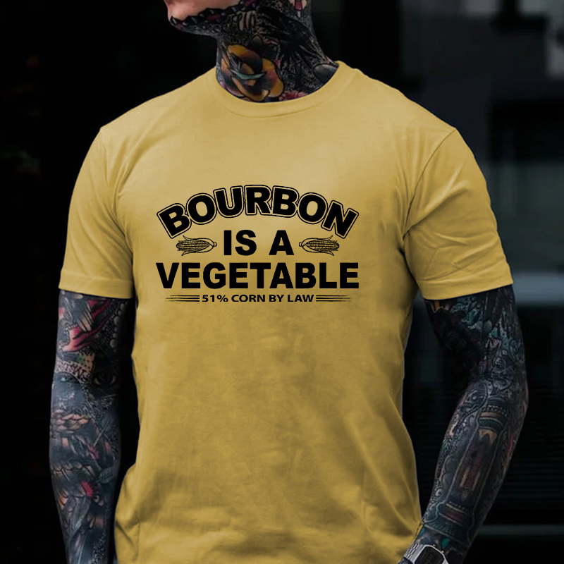 Bourbon Is A Vegetable 51% Corn By Law T-shirt