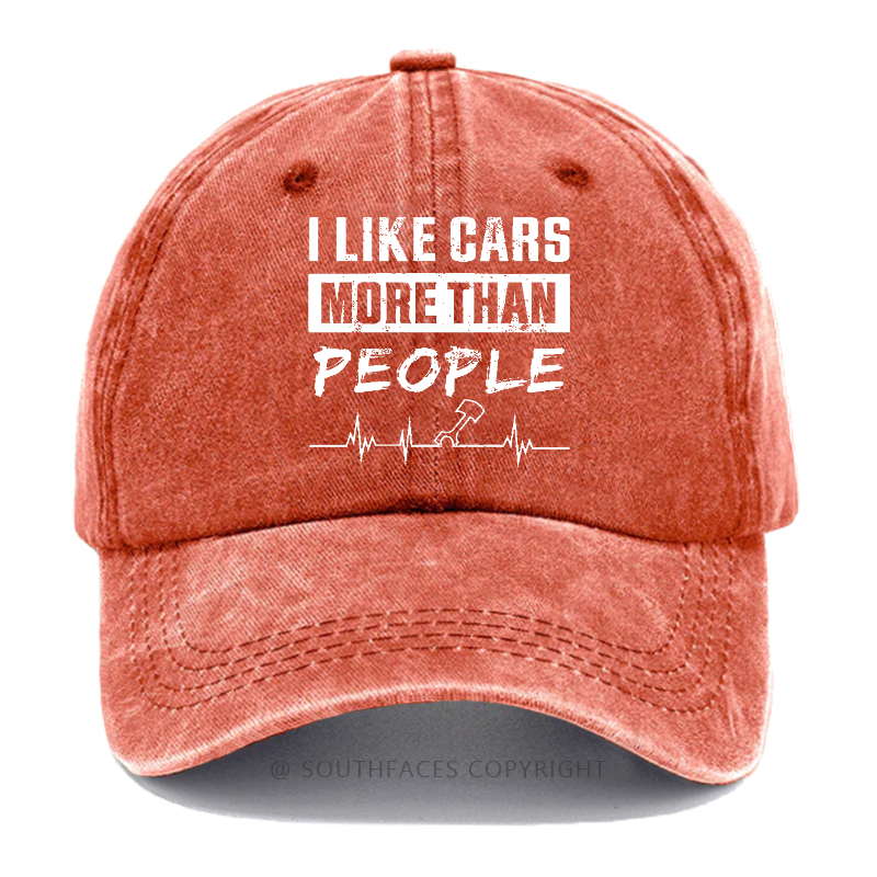 I Like Cars More Than People Hat