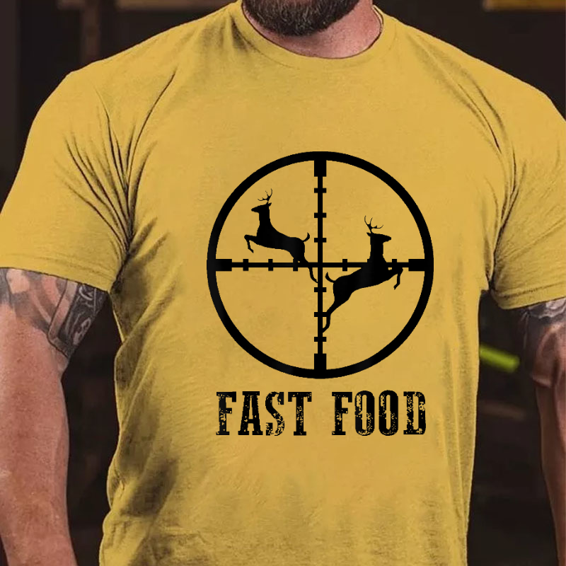 Fast-Food-Hirschjagd-Geschenk-T-Shirt