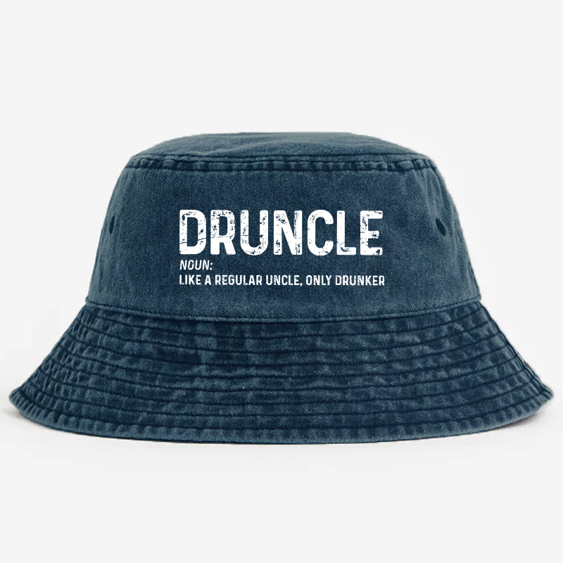 Druncle Funny Uncle Definition Gift Bucket Hat