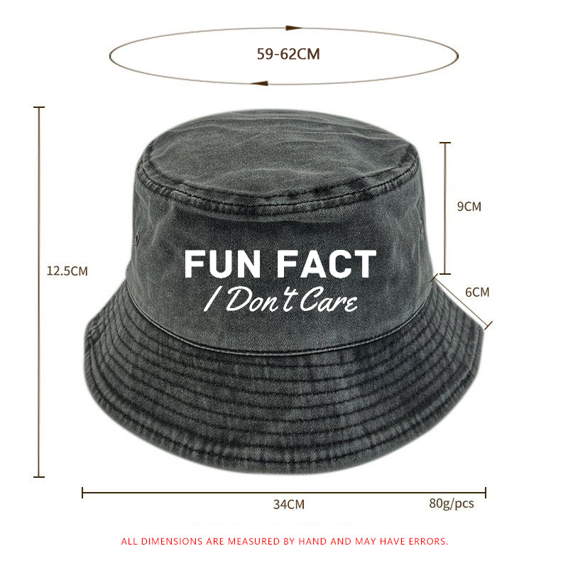 Fun Fact Don't Care Bucket Hat