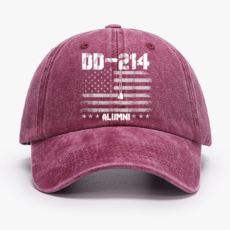 Patriotic Dd-214 Alumni Military Veteran Hat