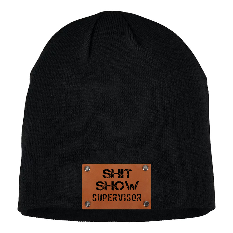 Shit Show Supervisor Funny Men's Beanie