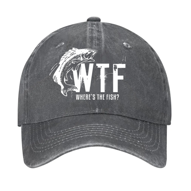 WTF Wheres The Fish Funny Hat