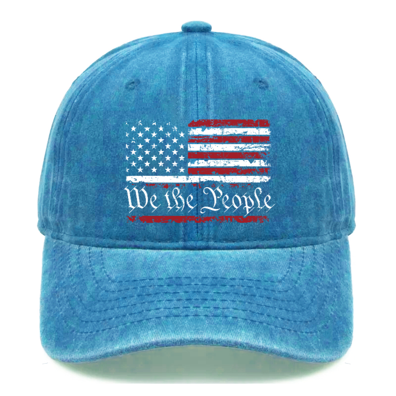 We The People American Flag Hat
