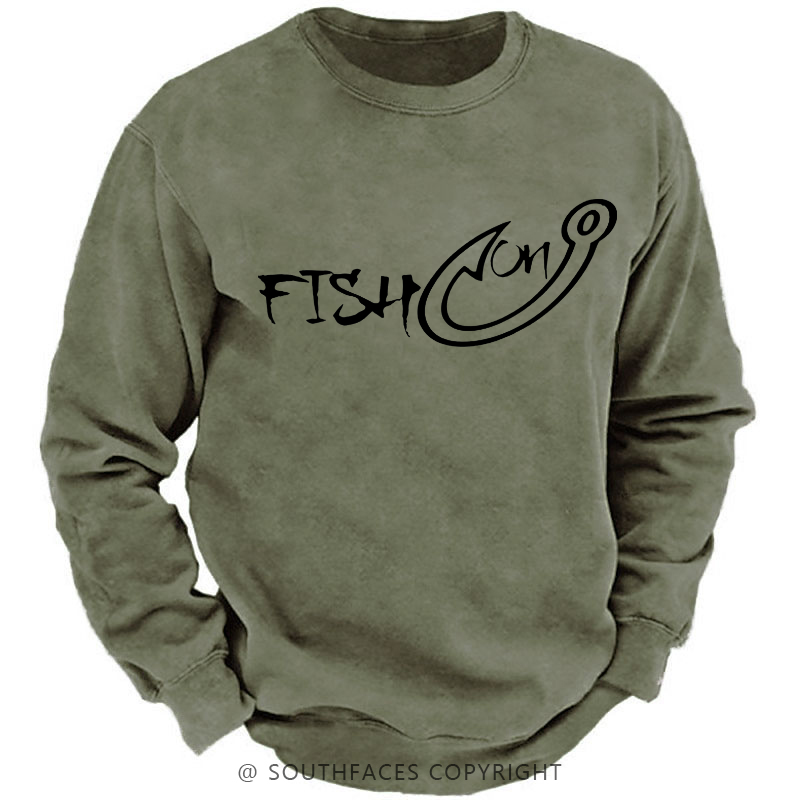Fish On Funny Fishing Sweatshirt