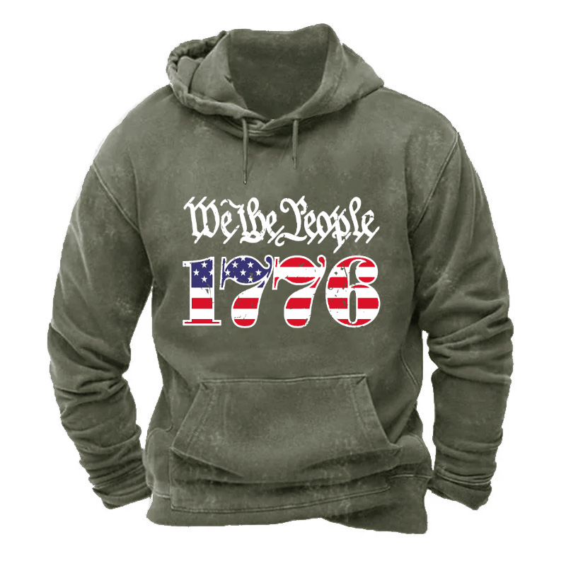USA Flag 1776 We The People Hoodie
