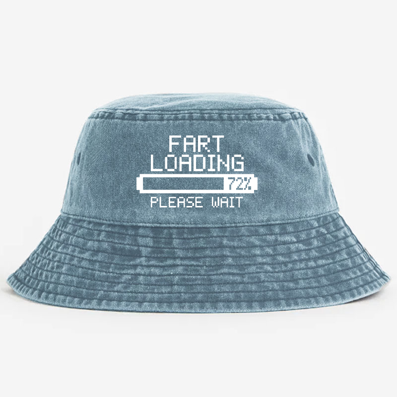 Fart Now Loading Please Wait Funny Bucket Hat