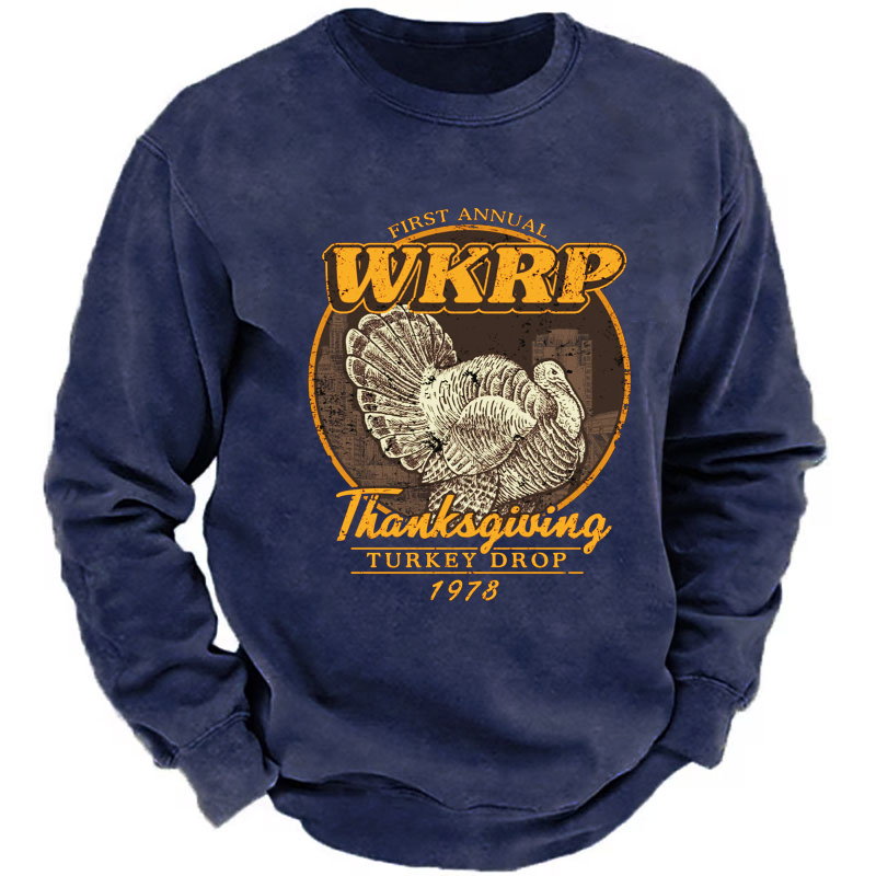 First Annual Wkrp Thanksgiving Turkey Drop 1978 Sweatshirt