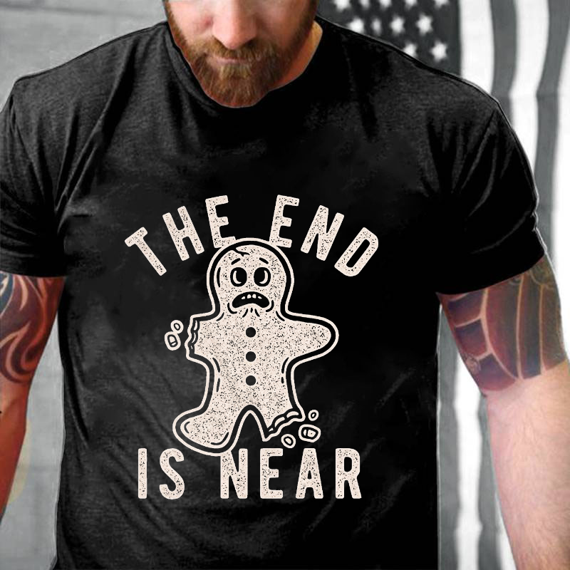 The End is Near Funny Christmas Gingerbread Cookie T-shirt