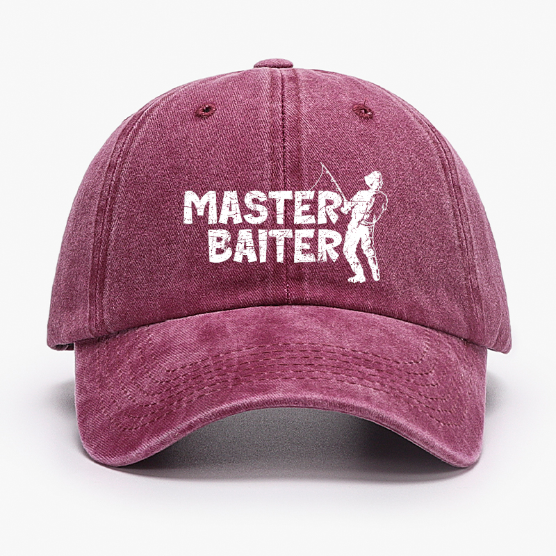 Master Baiter Fishing Funny Baseball Hat