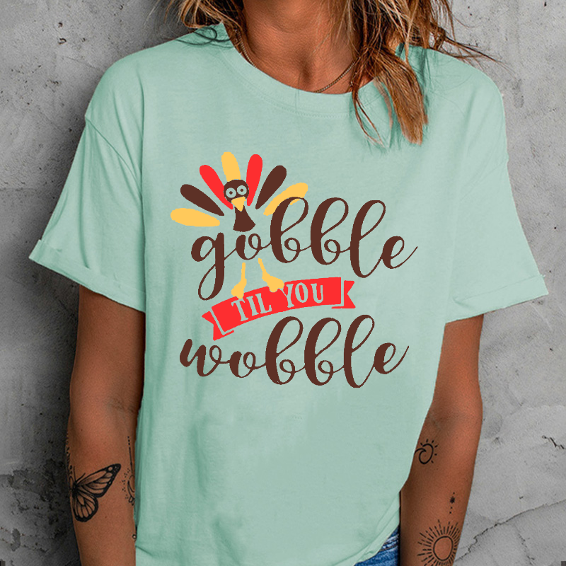 Gobble Gobble Funny Cute Thanksgiving T-shirt