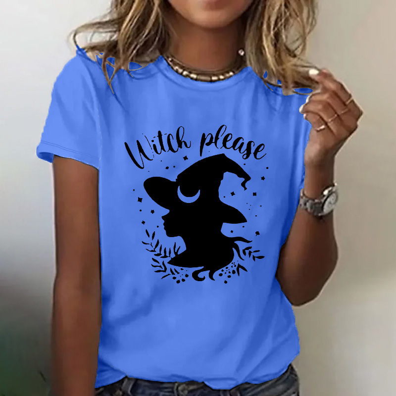 Halloween Witch Please Womans T-shirt