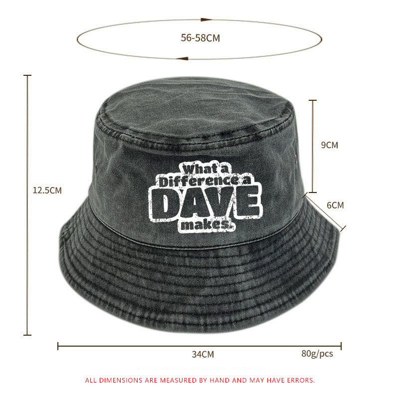 What A Difference A Dave Makes Bucket Hat