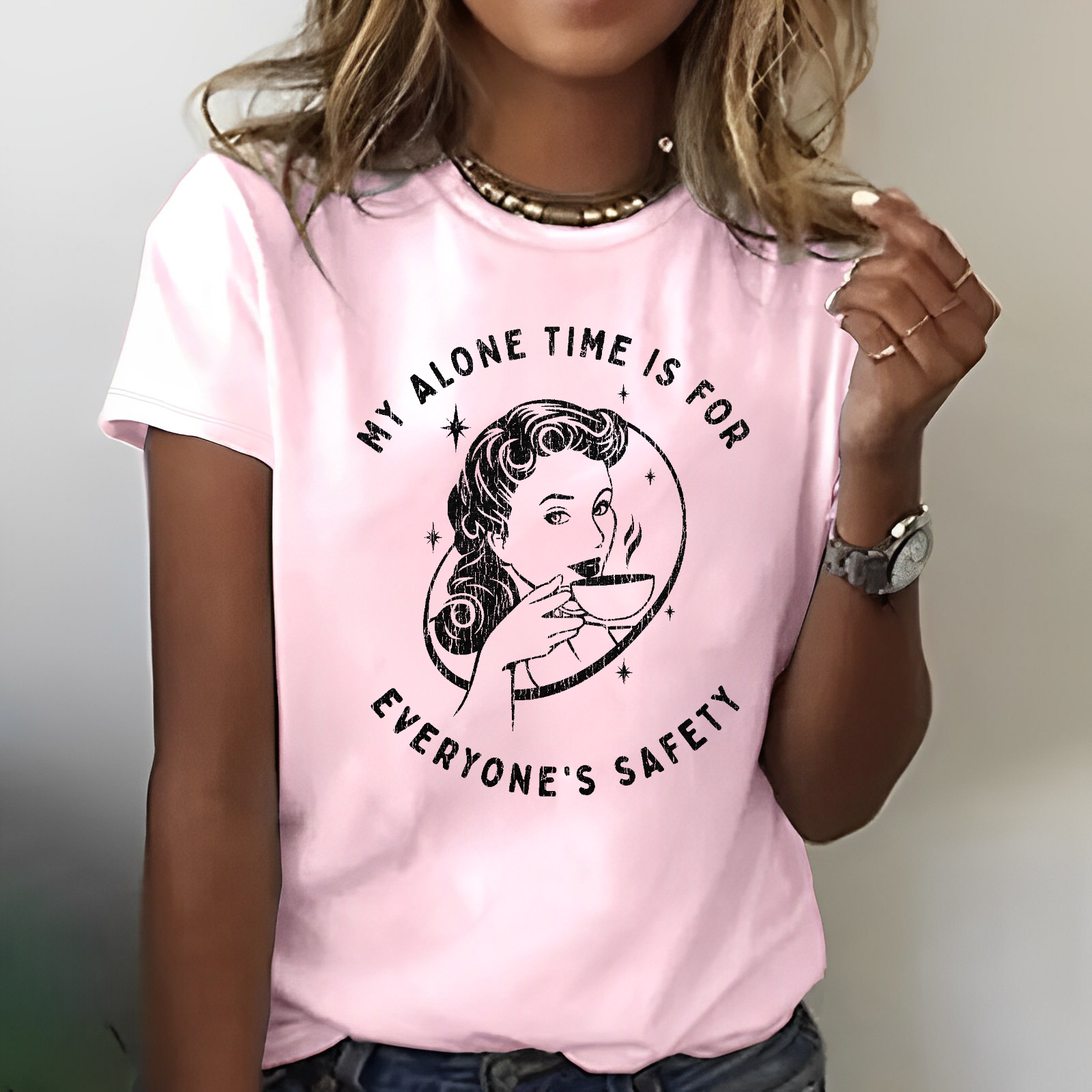 My Alone Time Is For Everyones Safety Sarcastic T-shirt