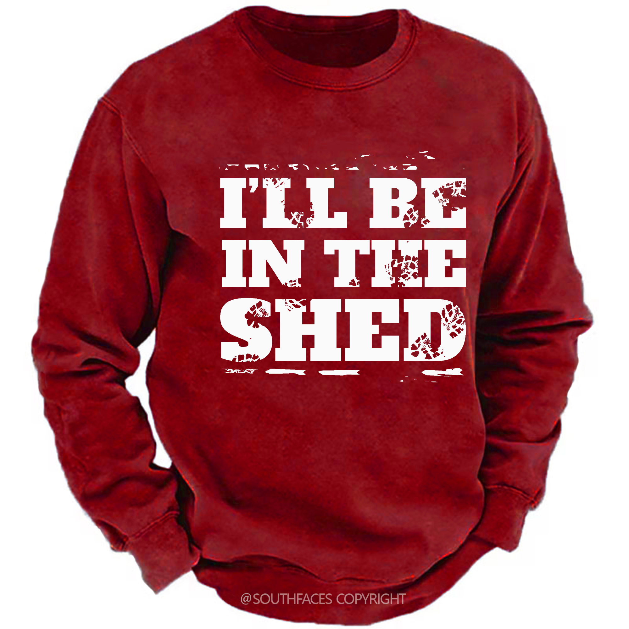 I'll Be In The Shed Motorcycle Gift Men's Sweatshirt