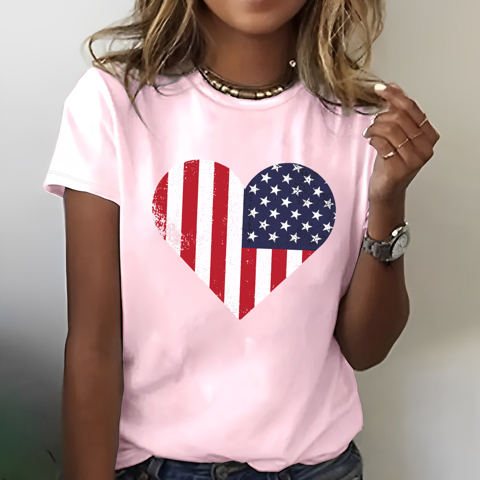 USA Flag 4th of July Independence Day American Flag T-shirt
