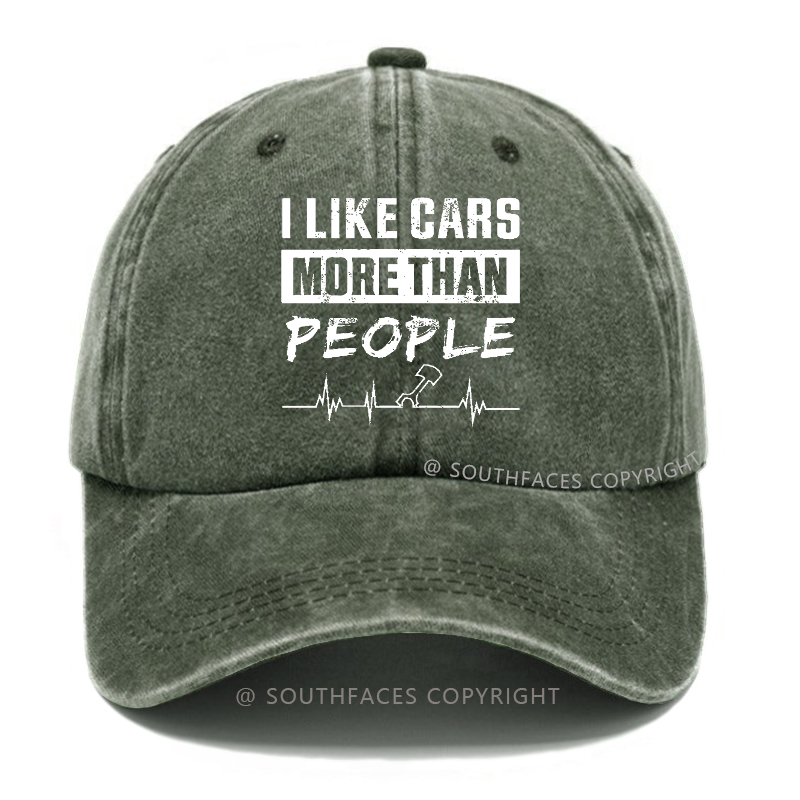 I Like Cars More Than People Hat