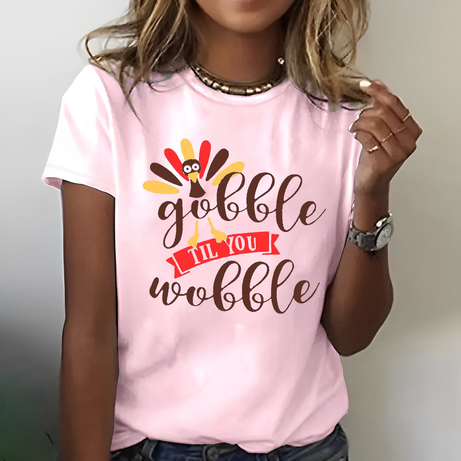 Gobble Gobble Funny Cute Thanksgiving T-shirt