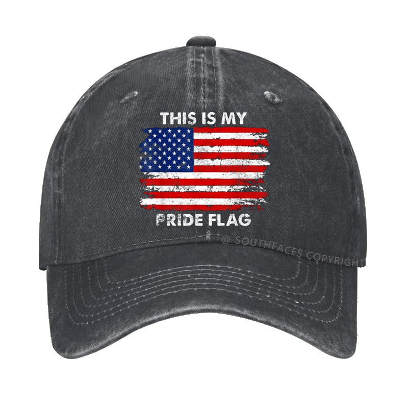 This Is My Pride Flag USA Flag Print Hat