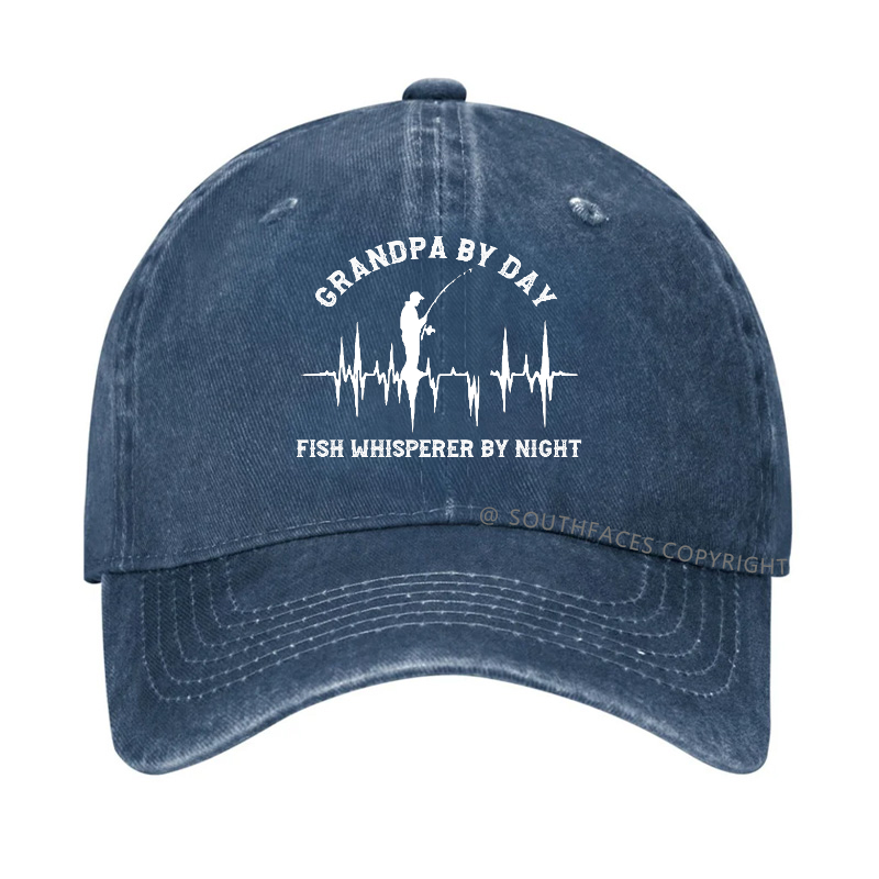 Grandpa By Day Fish Whisperer By Night Funny Hat