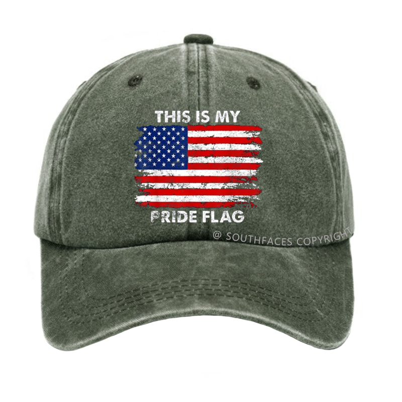 This Is My Pride Flag USA Flag Print Hat