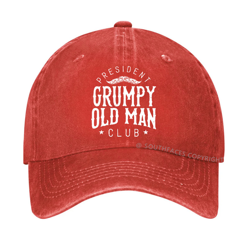 PRESIDENT GRUMPY OLD MAN CLUB Hat