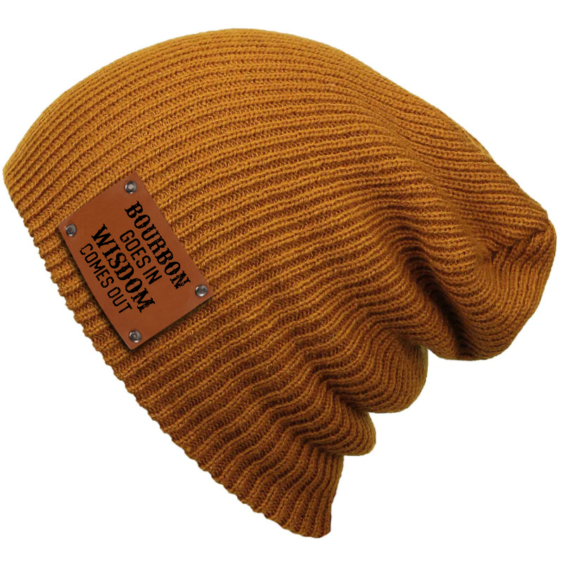 Bourbon Goes In Wisdom Comes Out Beanie