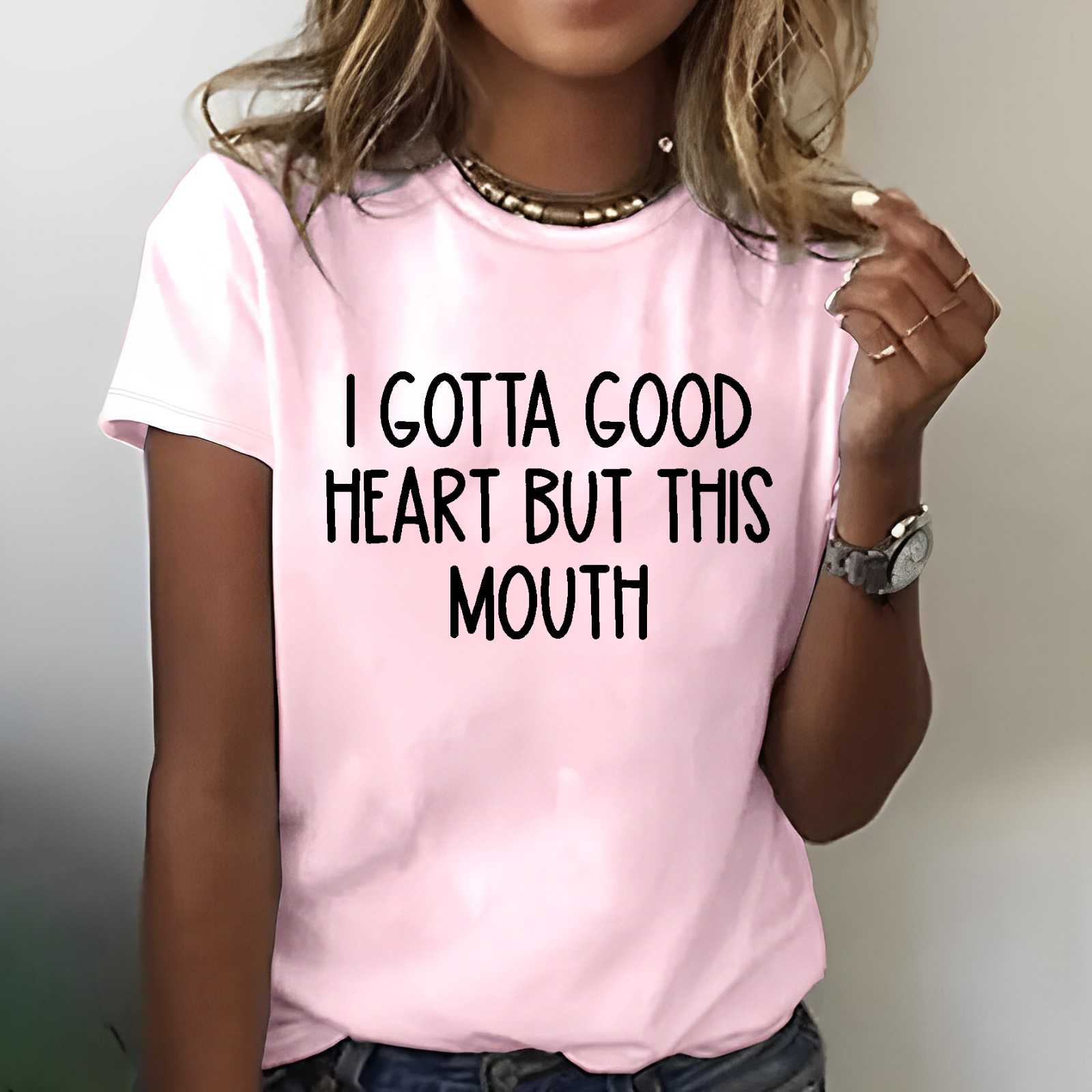 I Gotta Good Heart But This Mouth Funny T-shirt