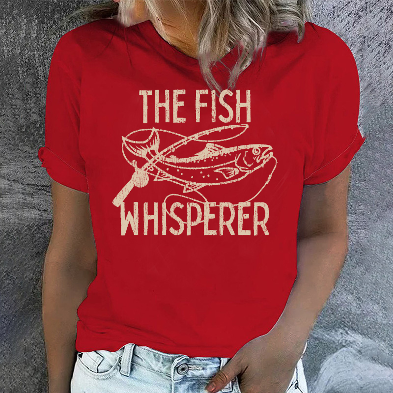 The Fish Whisperer Funny Fishing T-shirt