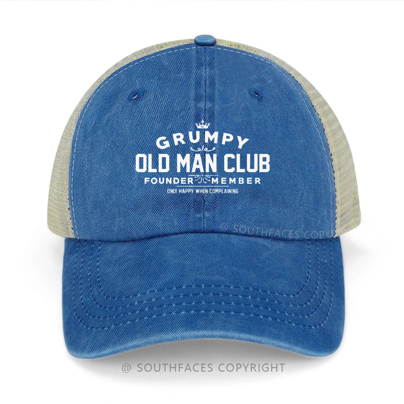 Grumpy Old Man Club Sarcastic Trucker Cap