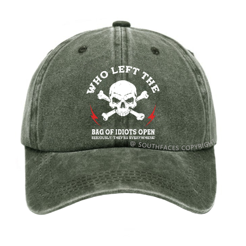 Who Left The Bag Of Idiots Open? Sarcastic Hat