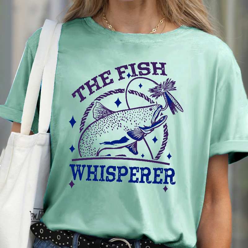 The Fish Whisperer Funny Fishing T-shirt