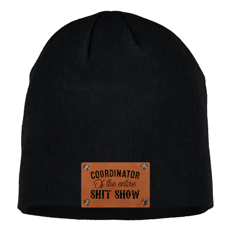Coordinator Of The Entire Shit Show Funny Sarcastic Beanie