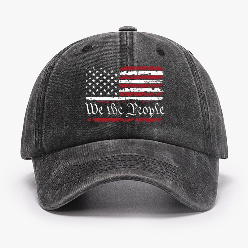 We The People USA Flag Print America Hat