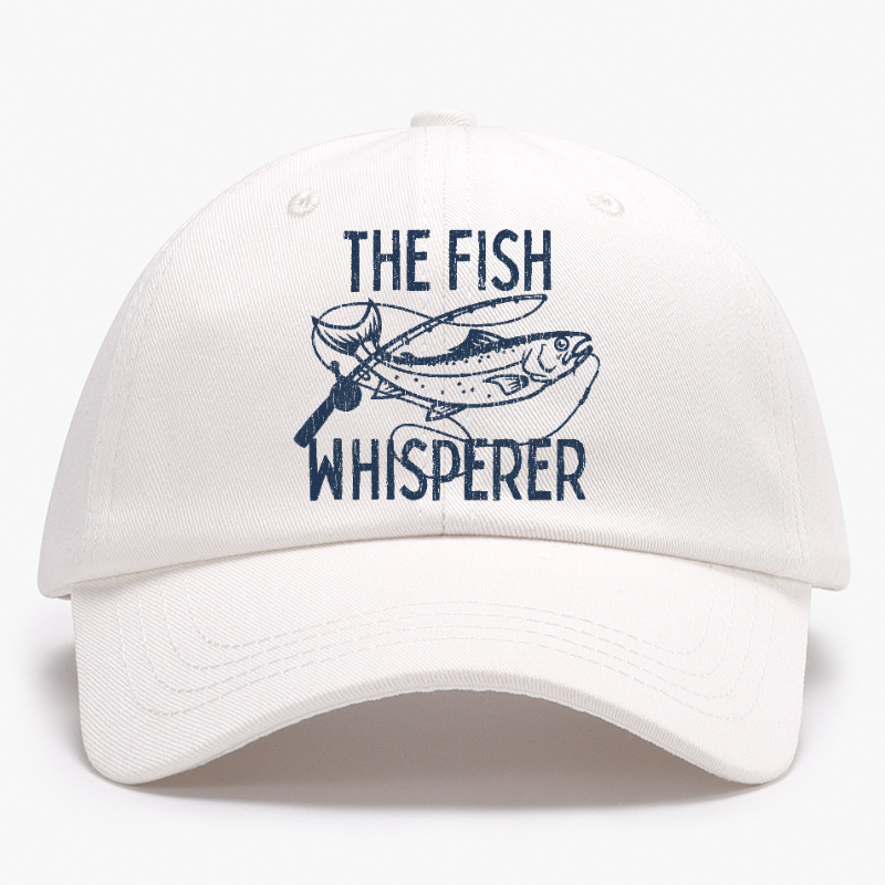 The Fish Whisperer Funny Fishing Baseball Hat