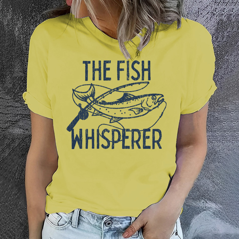 The Fish Whisperer Funny Fishing T-shirt