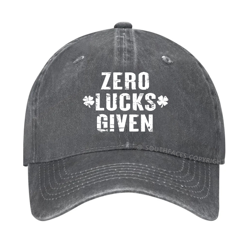 Zero Lucks Given Funny St. Patrick's Day Hat
